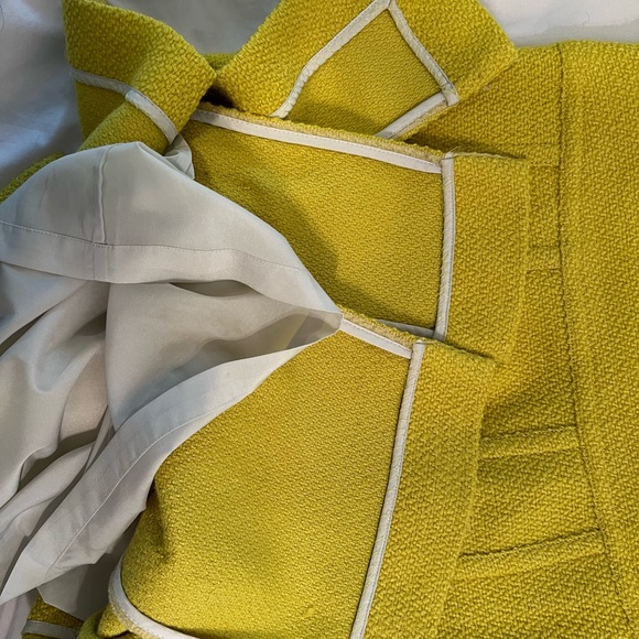 Diane Von Furstenberg Jackie Boucle Dress Yellow Tweed Vintage Fall Size 2 EUC!! - Picture 9 of 16